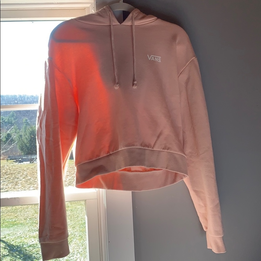 LIKE NEW CONDITION Vans cropped hoodie